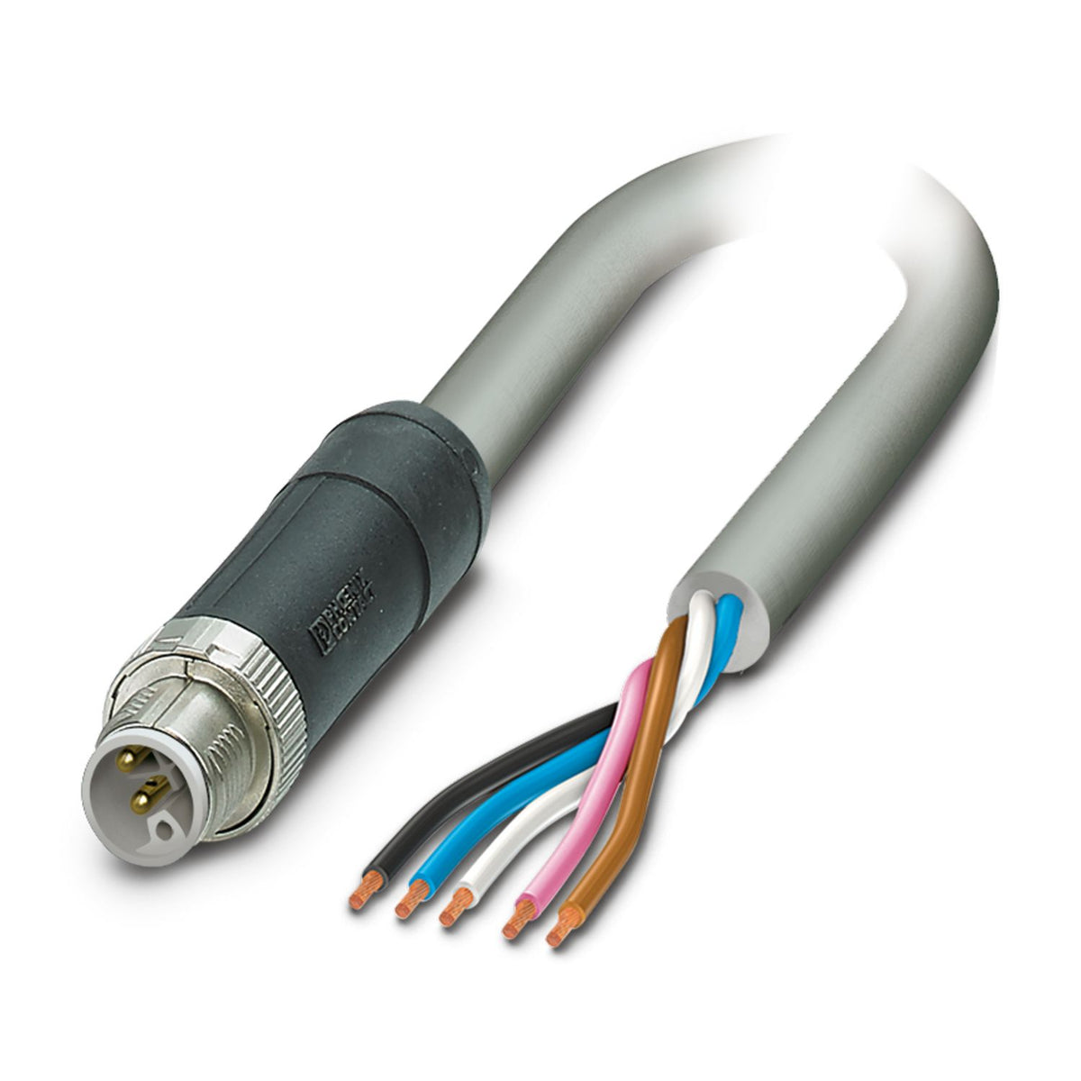Front Coding Plug 1424610 | Phoenix Contact | Power Cable, 5-Position, Plug Straight M12 ...