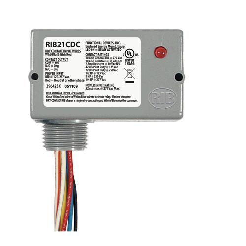 RIB21CDC | Functional Devices | DRY CONTACT ENCLOSED RELAY