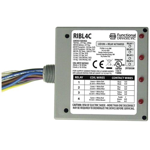 RIBL4C | Functional Devices | RIBL4C RELAY, 3-SPST, 1SPDT