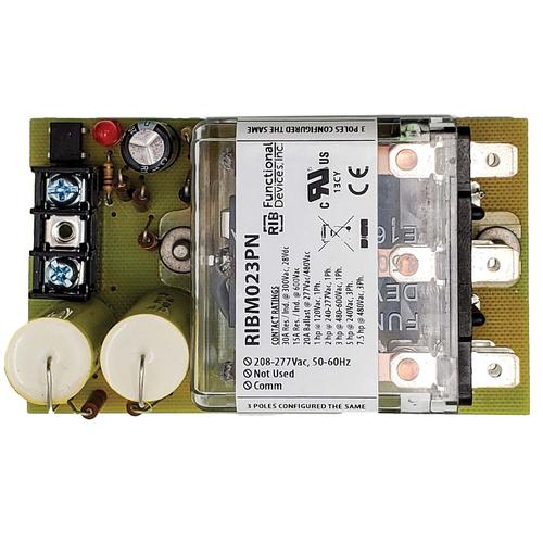 RIBM023PN | Functional Devices | Power Relay 30 Amp 3PDT 208-277 Vac C