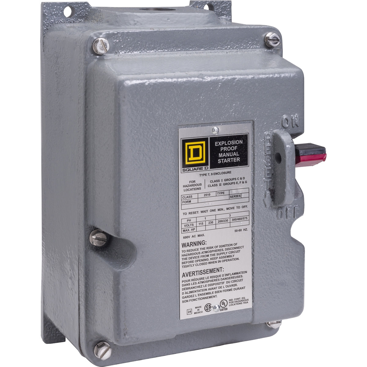 2510MCR3 | Square D | MANUAL STRTR PBTTN 2POLE 36A M – Building ...